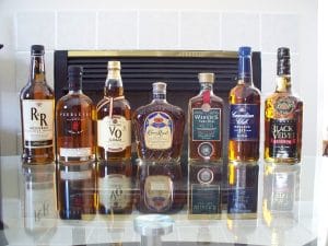7 Different Types of Whiskey: Scotch, Irish, Rye Whiskey Canadian Whisky bottle