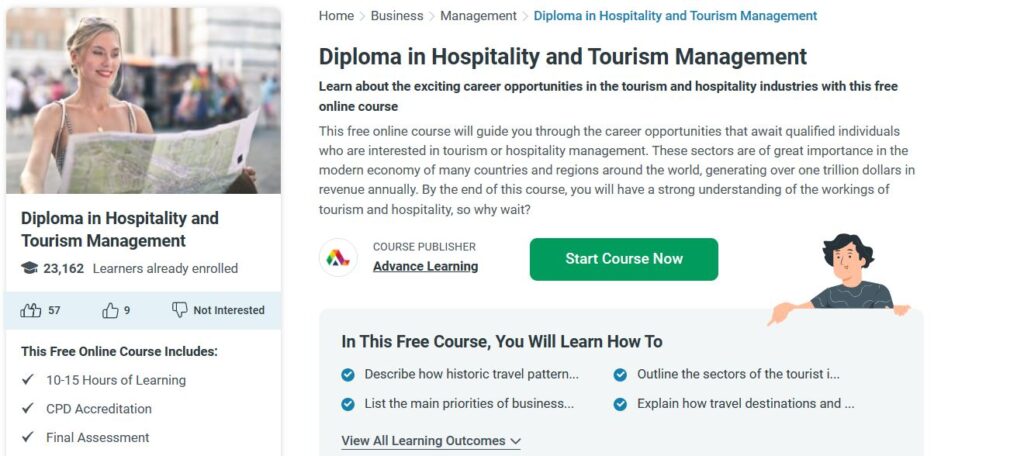 Top 5 Free Online Travel & Tourism Certificate Courses 2024